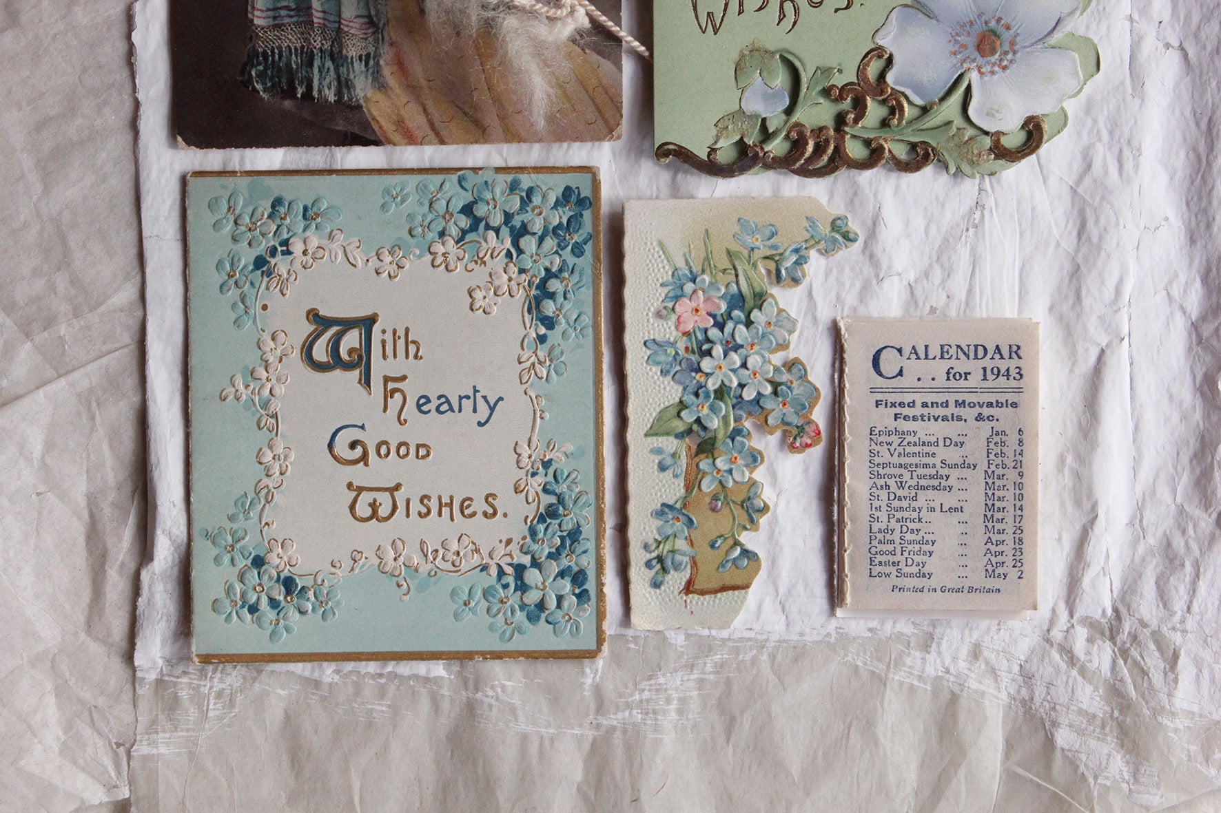 Reclaimed Panels from old Greetings Cards (collection 2)