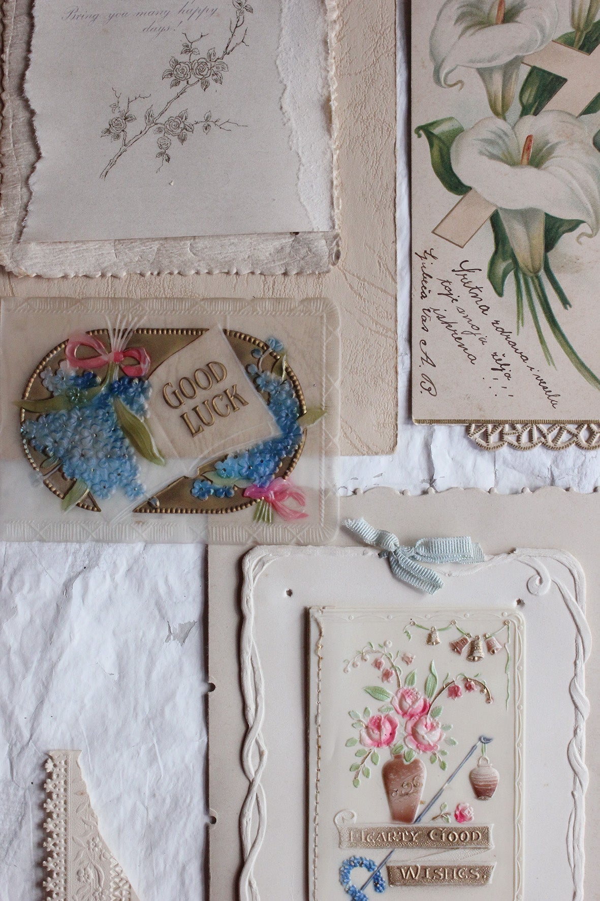 Reclaimed Panels from old Greetings Cards (collection 7)