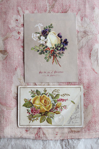 Old Greetings Cards - Flowers