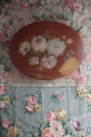 Old Wooden Hand Painted Marquis Box