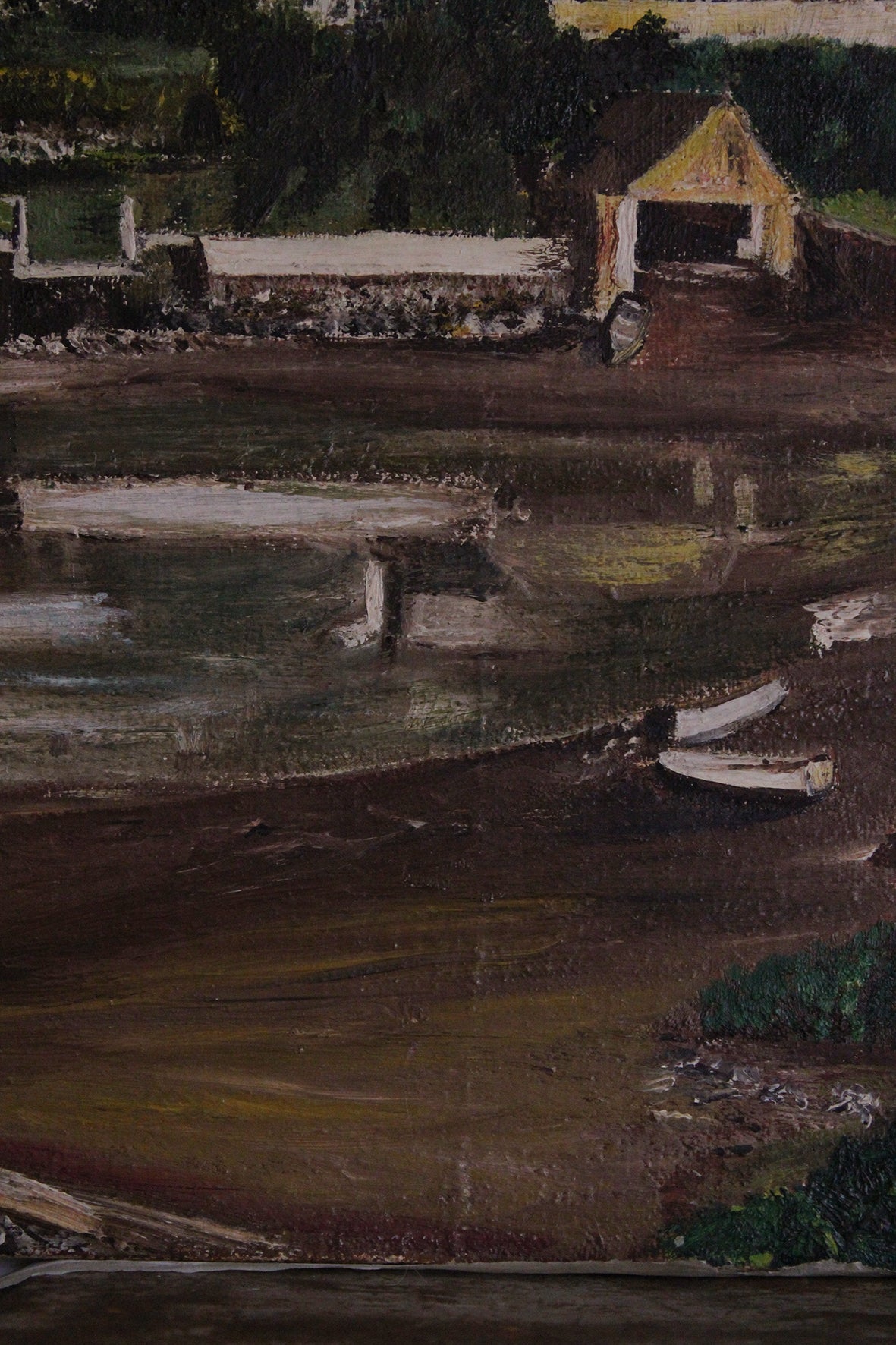 Vintage Thirties Expressional Oil - The Sleeping Harbour