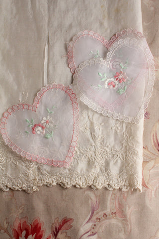 Embroidered Heart Trio