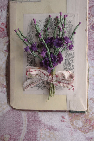 Lucky Heather With A Silk Floral Bow