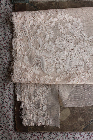 Beautiful Rare Twenties French Lingerie Lace - Example 6