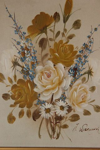 Vintage Expressive Floral Paintng