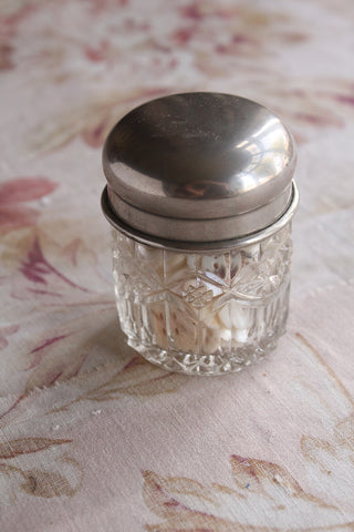 Cut Glass Vanity Jar