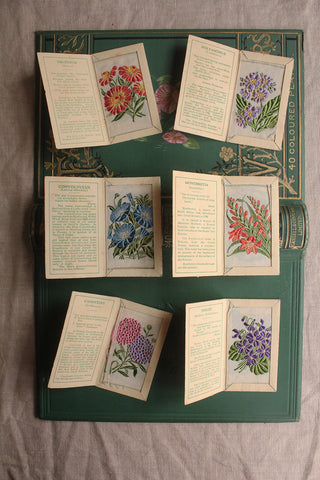 Woven Floral Silks In Original  Cards - Set 4
