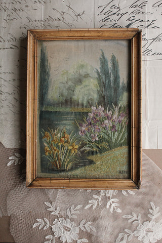 Hand Embroidered Miniature Painting