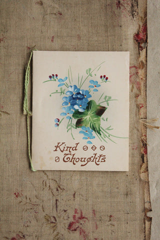 Hand Painted Greetings Card - Kind Thoughts