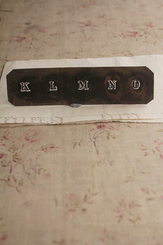 Old Brass Stencil - No.4