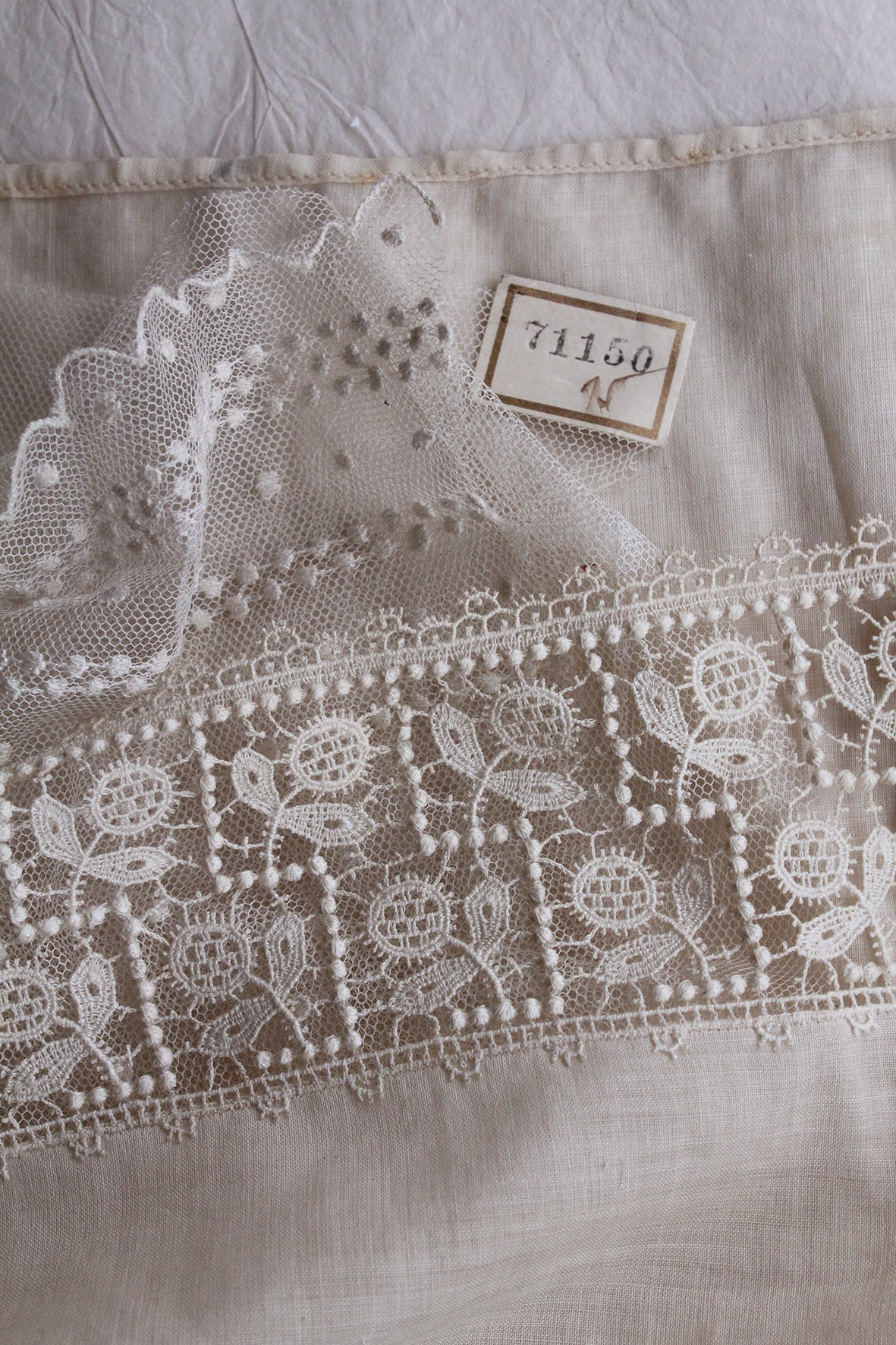 Collection of Antique Lace Samples - B4