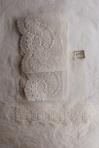 Collection of Antique Lace Samples - B5