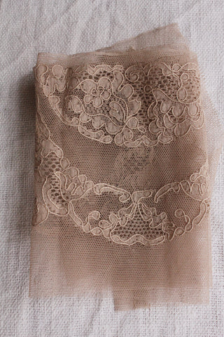 Beautiful Rare Twenties French Lingerie Lace -  Garlands