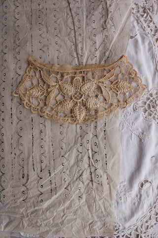 Antique Fine Lace Dress Panel