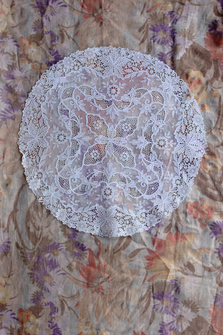 Delicately Detailed Dresser Mat - Floral & Foliage