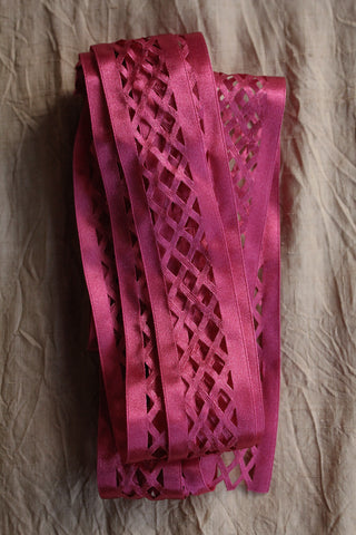 Double Satin Vintage Lattice Ribbon