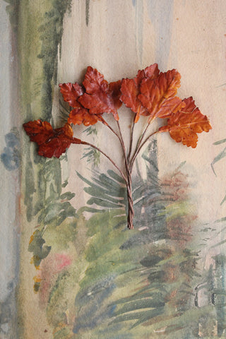 Waxed Paper Millinery Autumn Leaves