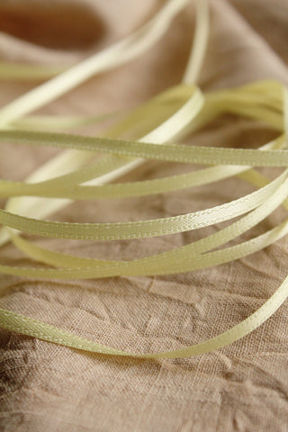 Double Satin Ribbon - Lemon Grove