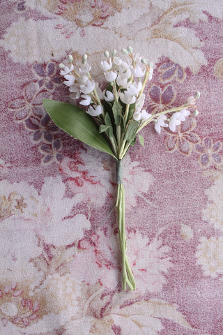 Fabric Corsage - Lily of the Valley