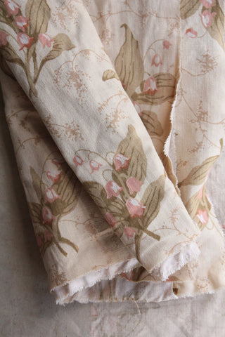 Vintage Sanderson Lily of the Valley Printed Cotton