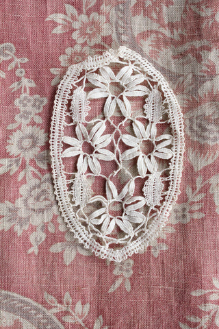 Decorative Floral Linen Dress Cameo
