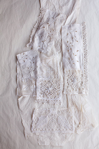 Reclaimed Lace & Broderie Panels