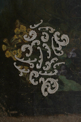 Collection of Reclaimed Linen Antique Decoratives