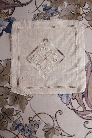 Old Drawn Threadwork - Linen Sampler -  No.3
