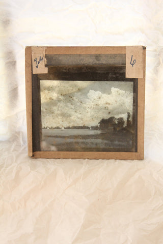 Old Magic Lantern Slide - Sailing