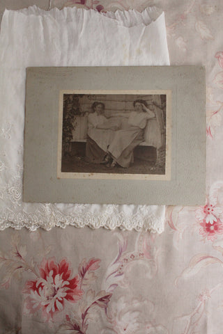 Edwardian Mounted Photograph -  Maids
