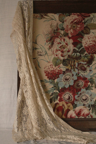 Beautiful Silk Maltese Blonde Lace Lappet