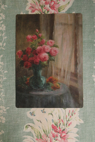 Mantle Print - Roses By An Open Window