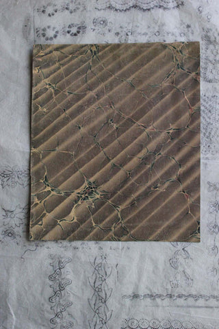 Old Hand Printed Wallpaper Panel - No.3