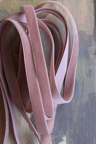 Velvet Ribbon - Pale Rose