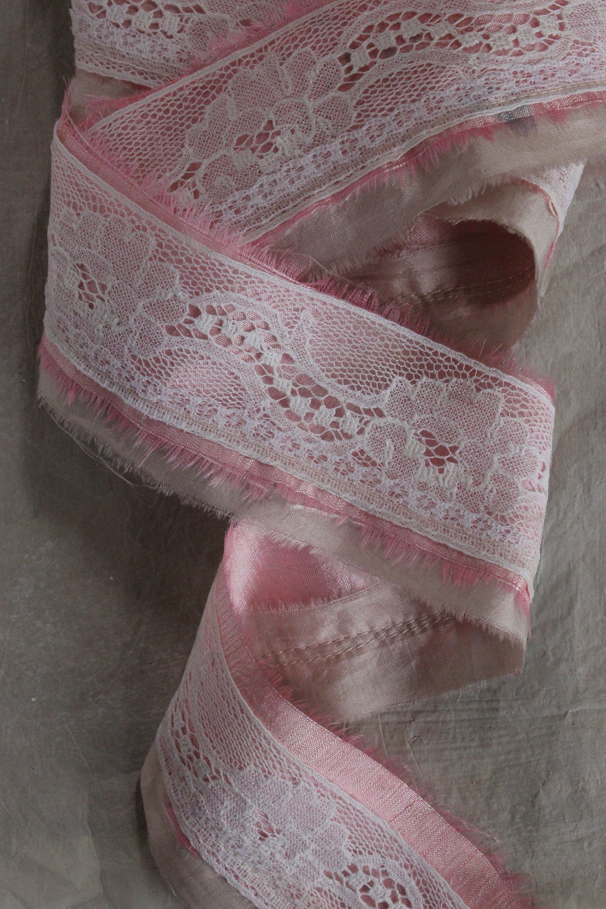 The Patina Collection - Delicate Silk & Lace Ribbon (35)