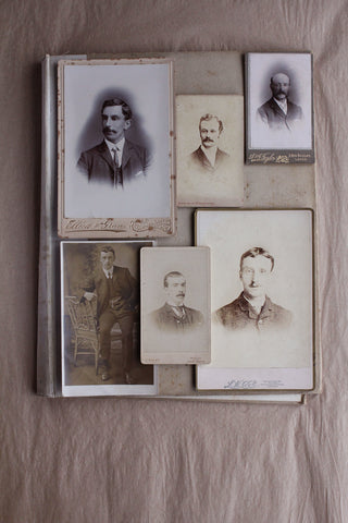Collection of old Photographic Portraits - Yorkshire Men With Moustaches