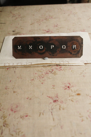 Old Copper Stencil - No.7