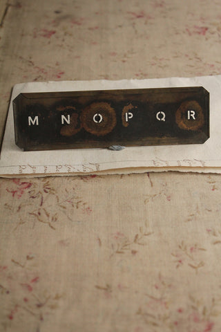 Old Brass Stencil - No.3