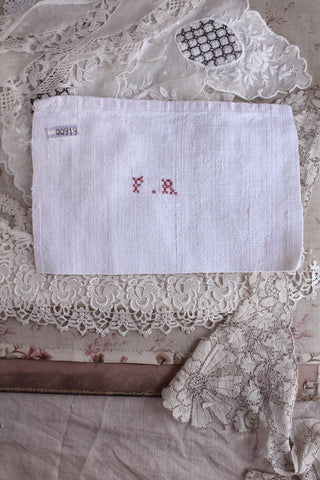 Hand Embroidered Monogrammed Linen