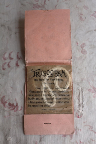 Old Wrap of Trusogram Linen Initials - C