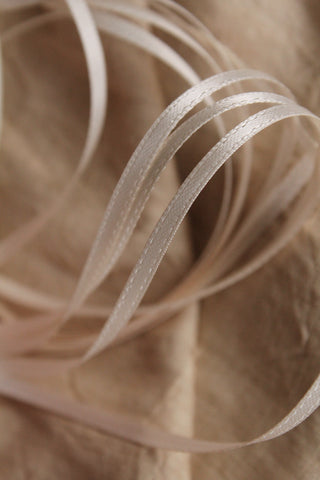Double Satin Vintage Ribbon - Mother of Pearl