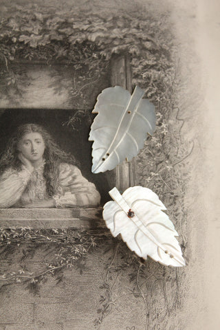 Reclaimed Mother of Pearl Leaves - Set 2