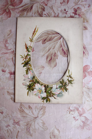 Old Victorian Album Page - Lillies