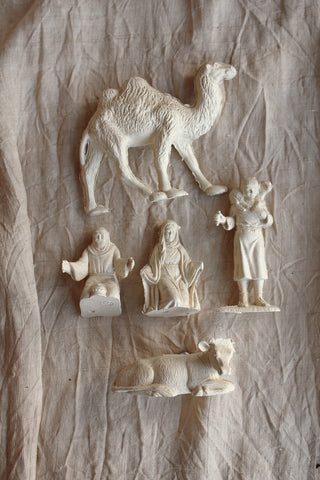 Collection of Vintage Nativity Figures