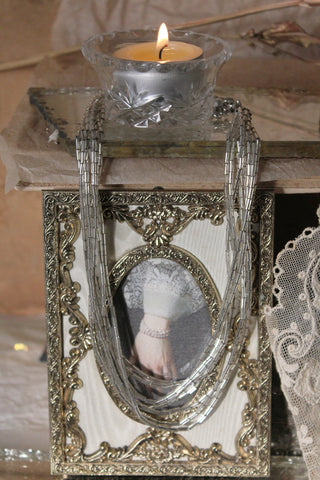 Old Necklace/Garland/Wreath Decoration - Patina -  8