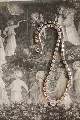 Old Necklace/Garland Wreath Decoration - Classical Ethereal - 8