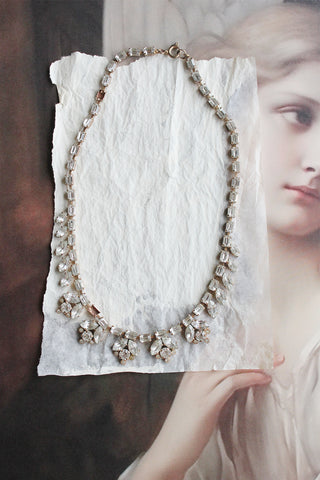 Old Necklace/Garland Wreath Decoration - Serenity - Diamante 6