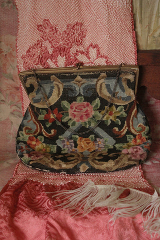 A Beautiful Bloomsburyesque Needlepoint Bag