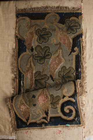 Old Unfinished French Needlepoint