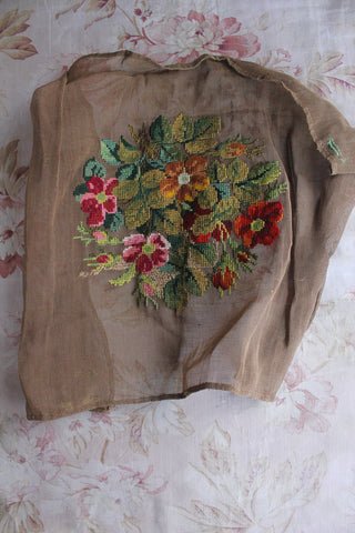 Floral Needlepoint Corsage